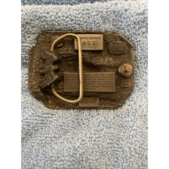 VINTAGE NASCAR GEOFF BODINE 7 LIMITED EDITION 002‎ BELT BUCKLE AMERICAN LEGENDS - Picture 3 of 10